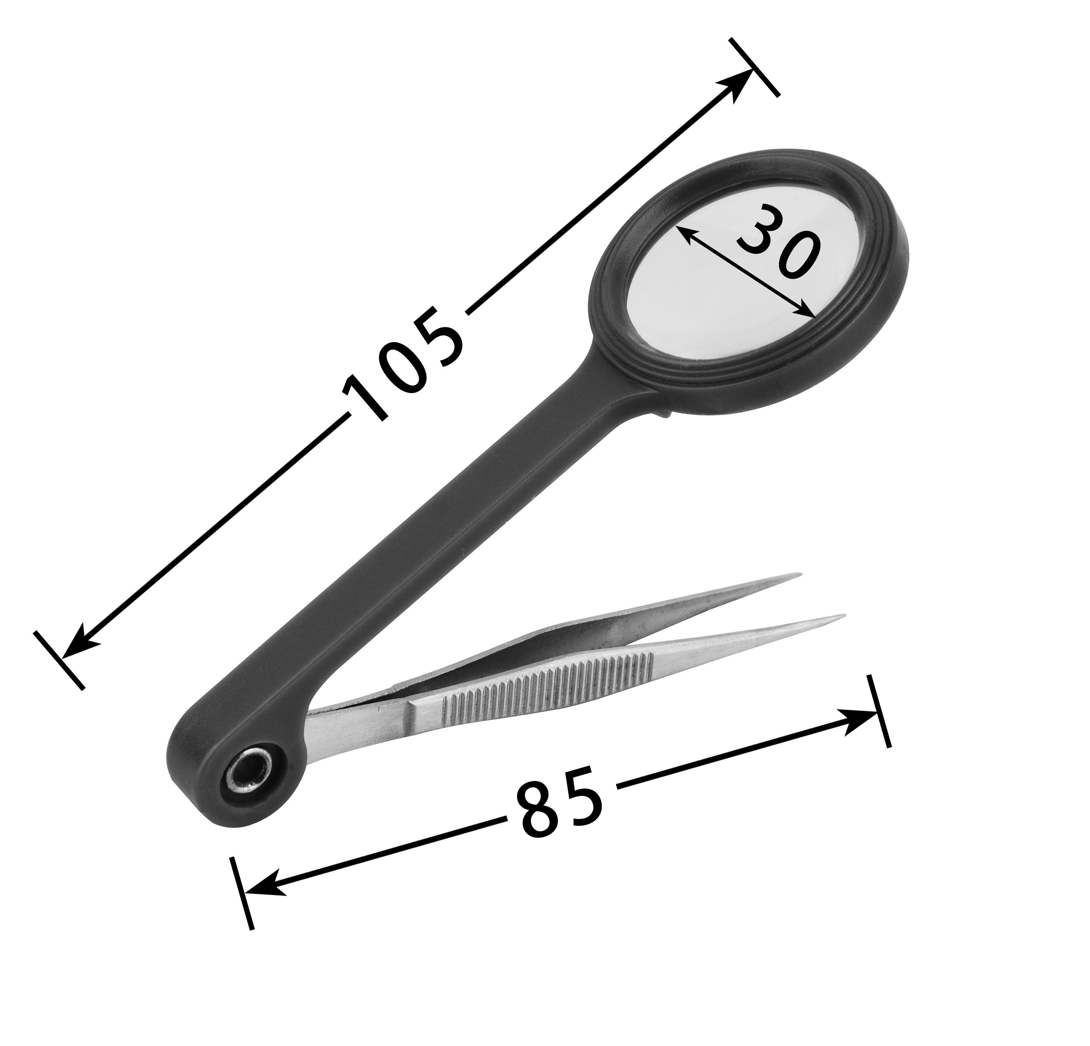 9701 Magnifier with Tweezer Specifications